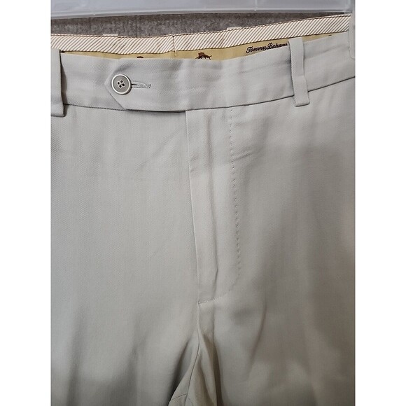 Tommy Bahama Pants Mens 35x32 Beige Silk Cotton Vacation Beach - Picture 3 of 9